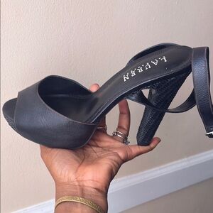 Black Women's Heeled Sandals